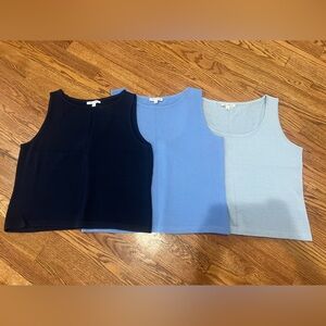 🛑SOLD OUT🛑 St John Collection Three Sleeveless Tank Tops Size L (Bundle)